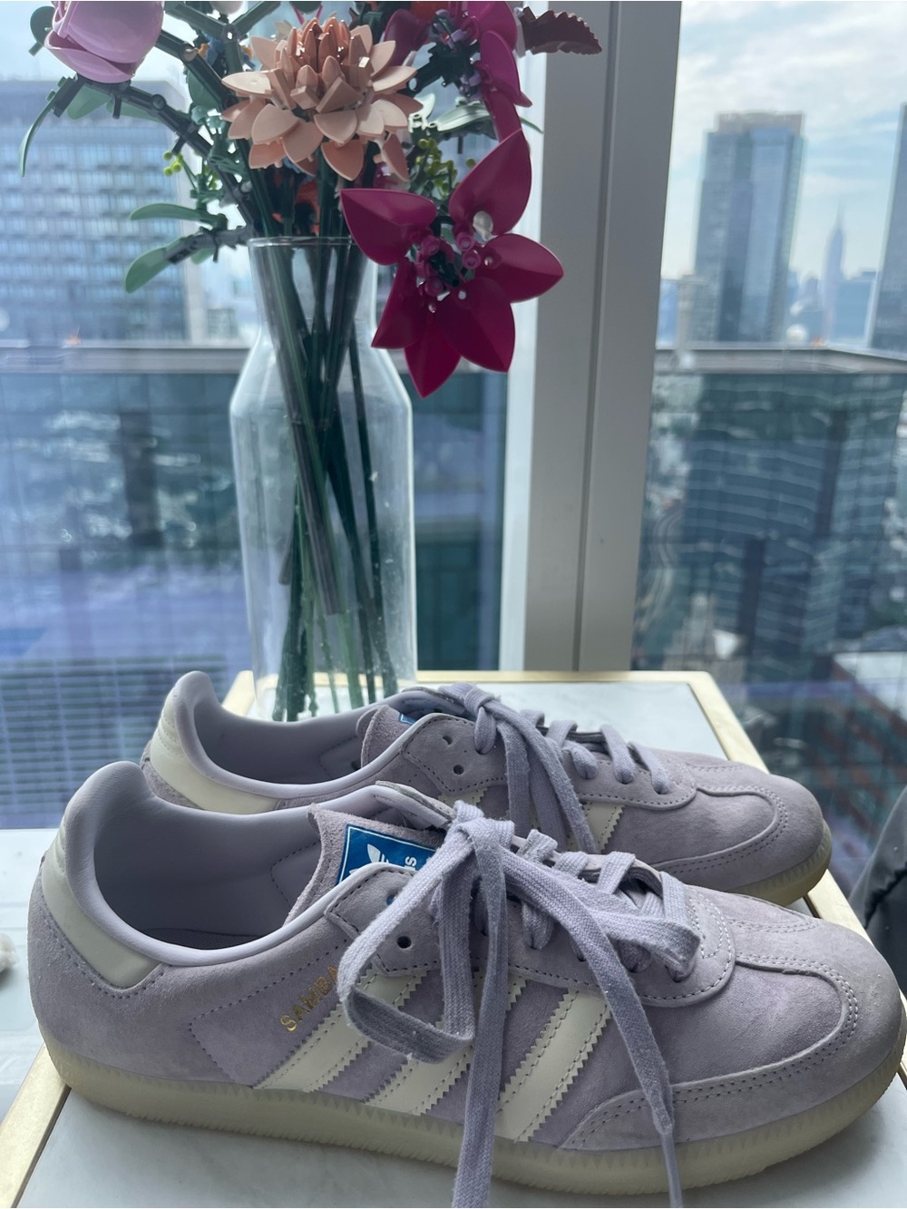 Adidas SAMBA OG lavender shoes 8 💜